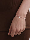 OLIO E ACETO Tanabata Special Collection Sterling Silver Rhodonite Beaded Pendant Bracelet OLIO-OA13A20-YH